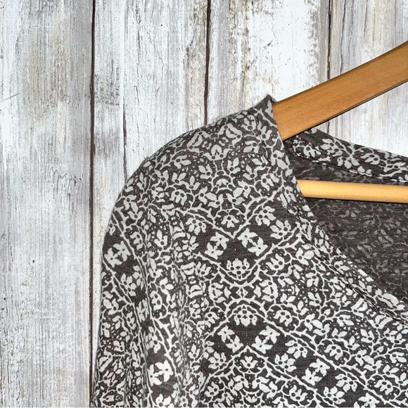 Lucky Brand Mauve Floral 3/4 Sleeve Tee Women’s Small - Picture 2 of 4